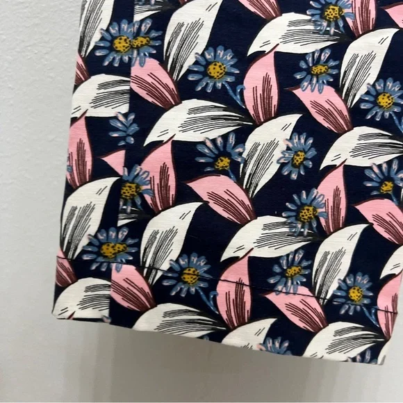 Boden Floral Geometric Dress Pants Size 4L - Picture 5 of 6